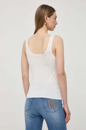 Elisabetta Franchi top femei, culoarea alb, TK20B42E2