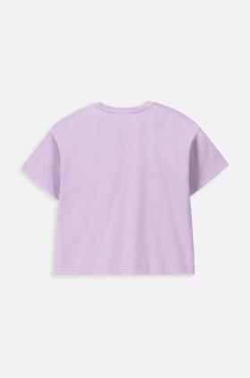 Coccodrillo tricou de bumbac pentru copii culoarea violet