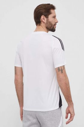 adidas Performance tricou de antrenament Tiro 24 culoarea alb, modelator, IS1019