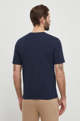 BOSS tricou lounge culoarea bleumarin, cu imprimeu 50515395