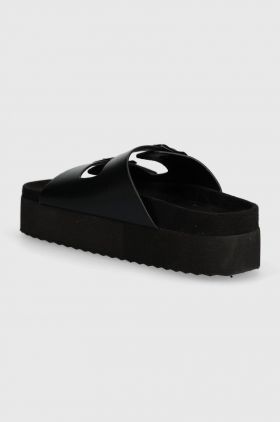 Answear Lab papuci femei, culoarea negru, cu platforma