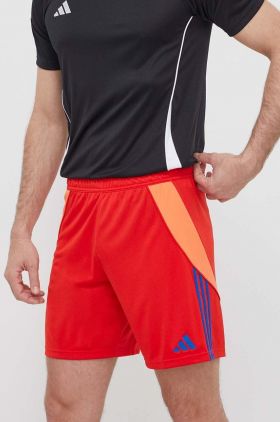 adidas Performance pantaloni scurți de antrenament Tiro 24 culoarea rosu, IT2416