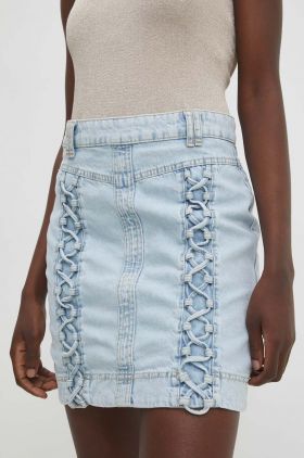 Answear Lab fusta jeans mini, creion