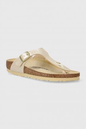 Birkenstock slapi copii Gizeh Kids BF Graceful culoarea bej