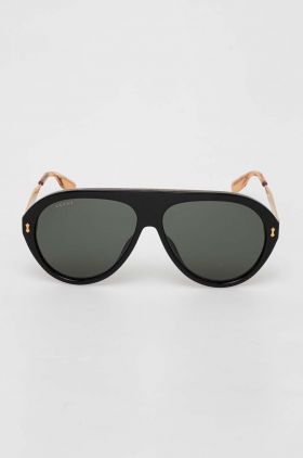 Gucci ochelari de soare barbati, culoarea negru