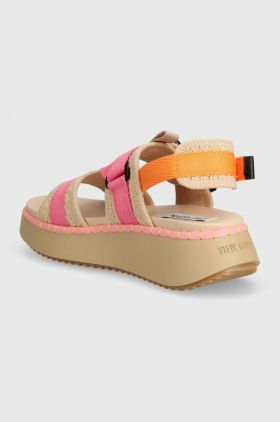 Steve Madden sandale Decorum femei, culoarea bej, cu platforma, SM11003017