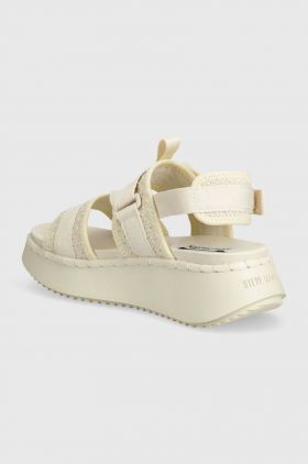 Steve Madden sandale Decorum femei, culoarea bej, cu platforma, SM11003017