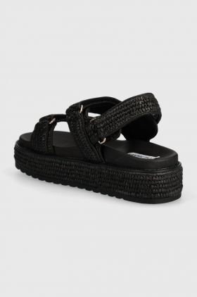 Steve Madden sandale Bigmona femei, culoarea negru, cu platforma, SM11003034