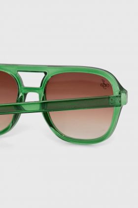 Jeepers Peepers ochelari de soare culoarea verde