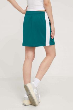 Tommy Jeans fustă culoarea verde, mini, drept DW0DW17877