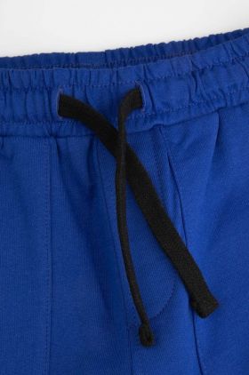 Coccodrillo pantaloni de trening din bumbac pentru copii culoarea albastru marin, neted