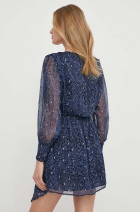 Pepe Jeans rochie Camille culoarea albastru marin, mini, evazati