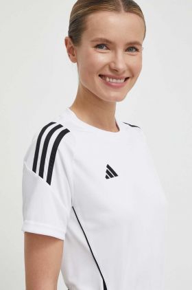 adidas Performance tricou de antrenament Tiro 24 culoarea alb, IS1024