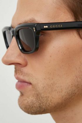 Gucci ochelari de soare barbati, culoarea negru