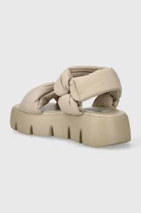 Steve Madden sandale Bonkers femei, culoarea bej, cu platforma, SM11002465