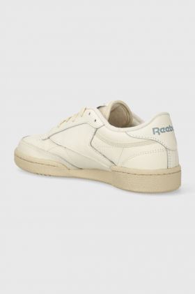 Reebok Classic sneakers din piele Club C 85 culoarea bej, 100074235