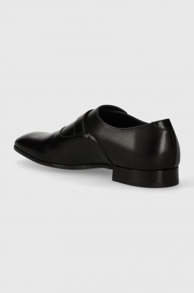 Karl Lagerfeld pantofi de piele SAMUEL barbati, culoarea negru, KL12314