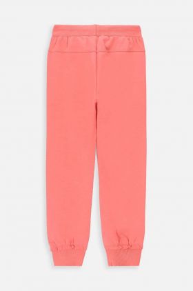 Coccodrillo pantaloni de trening pentru copii culoarea roz, neted