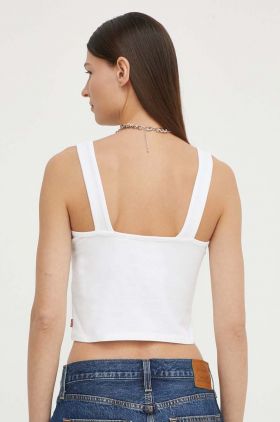 Levi's top femei, culoarea alb