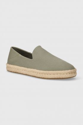 Toms espadrile Santiago culoarea verde, 10020071