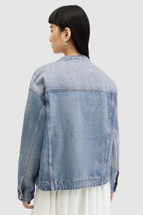 AllSaints geaca jeans TERRI WORKWEAR JACKE femei, de tranzitie, oversize, WO549Z