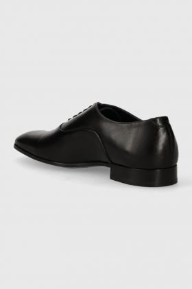 Karl Lagerfeld pantofi de piele SAMUEL barbati, culoarea negru, KL12334