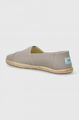 Toms espadrile Alpargata Rope culoarea gri, 10019895