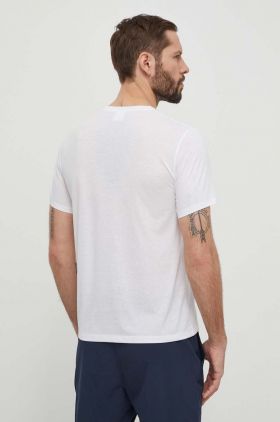 Peak Performance tricou barbati, culoarea alb, cu imprimeu