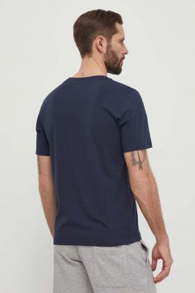 Peak Performance tricou din bumbac barbati, culoarea albastru marin, neted