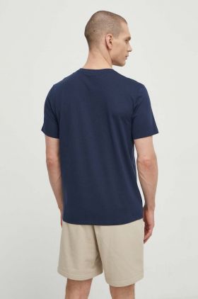 Peak Performance tricou barbati, culoarea albastru marin, neted