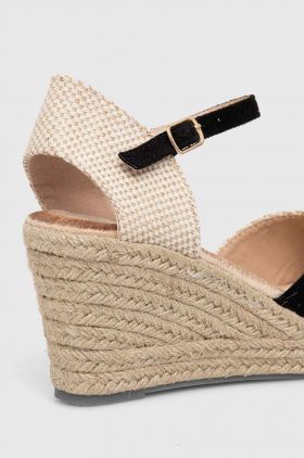 Answear Lab espadrile culoarea negru, toc pana