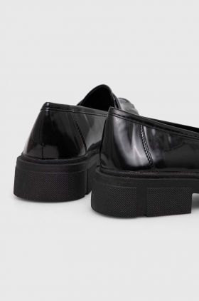 Answear Lab mocasini femei, culoarea negru, cu toc plat