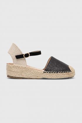 Answear Lab espadrile culoarea negru, cu platforma