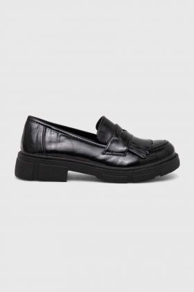 Answear Lab mocasini femei, culoarea negru, cu toc plat