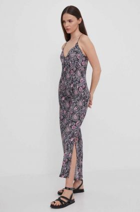 Pepe Jeans rochie culoarea gri, maxi, mulata