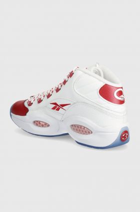 Reebok Classic sneakers Question MID culoarea alb, 100074721