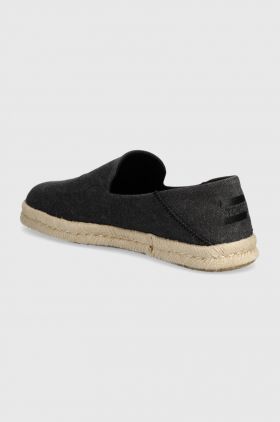 Toms espadrile Santiago culoarea negru, 10019869