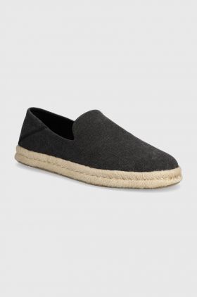 Toms espadrile Santiago culoarea negru, 10019869