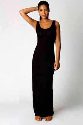 Rochie maxi elastica negru L