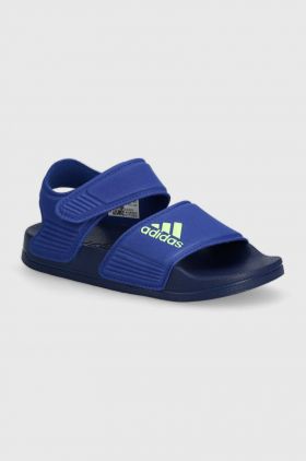 adidas sandale copii ADILETTE SANDAL K culoarea albastru marin