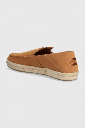 Toms espadrile din piele intoarsa Alonso Loafer Rope culoarea maro, 10020876