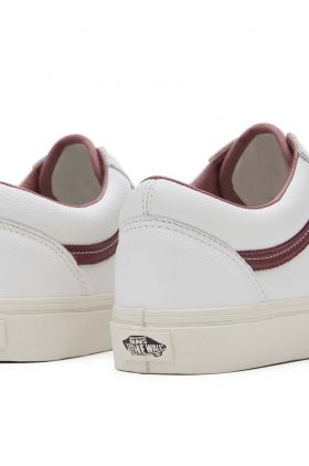 Vans tenisi de piele Old Skool culoarea alb, VN0007NT7BF1