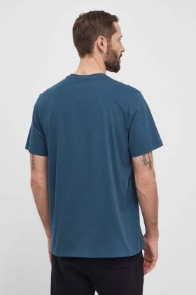 adidas Originals tricou din bumbac barbati, culoarea turcoaz, cu imprimeu, IS2919