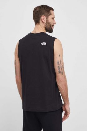 The North Face tricou din bumbac barbati, culoarea negru, NF0A87F9JK31