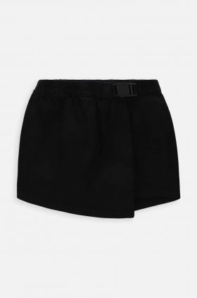 Coccodrillo fusta fete culoarea negru, mini, drept