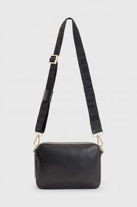 AllSaints poseta de piele LUCILE CROSSBODY culoarea negru, WB547Z