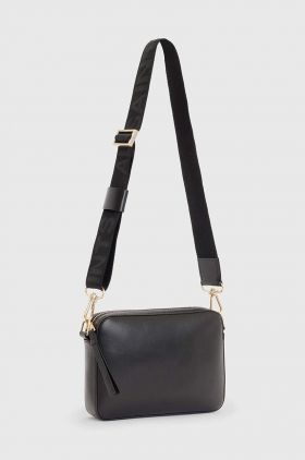 AllSaints poseta de piele LUCILE CROSSBODY culoarea negru, WB547Z