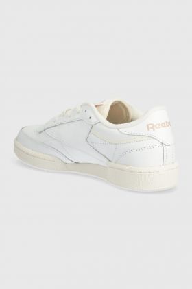 Reebok Classic sneakers din piele Club C 85 culoarea alb, 100074234