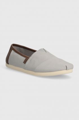 Toms espadrile Alpargata culoarea gri, 10020888