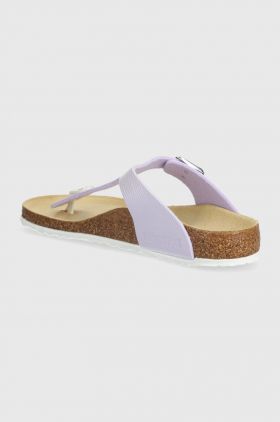 Birkenstock slapi copii Gizeh K BF Shiny Lizard culoarea violet